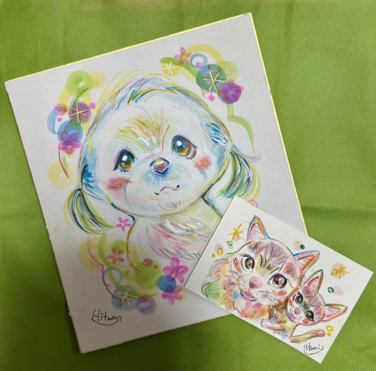 似顔絵ランキング上位、最短、翌日発送！！します 愛情こもった素敵なメッセージも一緒に考えます イメージ1
