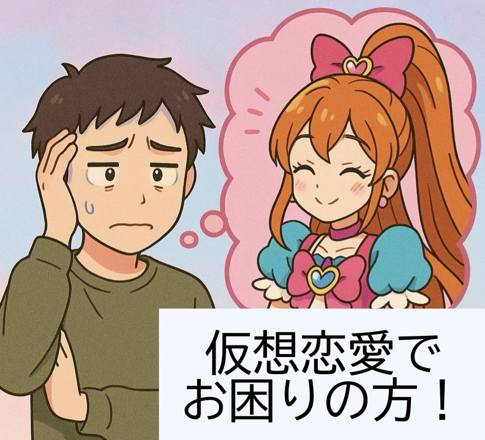 誰にも言えない仮想恋愛について話し相手になります 仮想恋愛特有の悩みに過去の経験を活かしてお答え致します イメージ1
