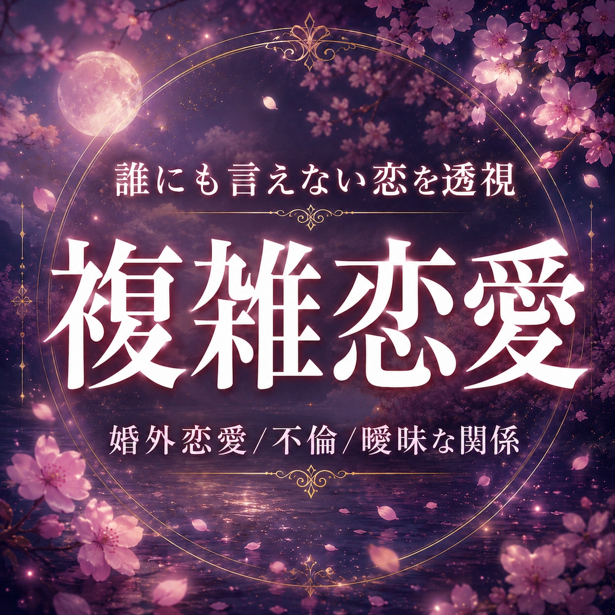 複雑恋愛｜あの人の本音と未来を見透します 誰にも言えない恋。言葉や態度の奥に隠れた本音まで読み解きます イメージ1