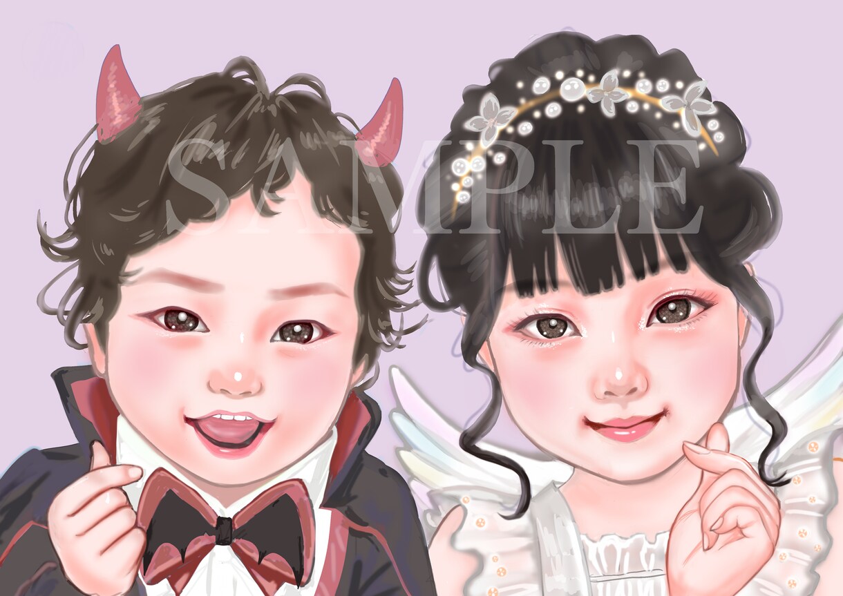 似顔絵★リアル寄りで透明感のある人物を描きます プレゼントやウェディング、SNSアイコン、配信用等にも！ イメージ1