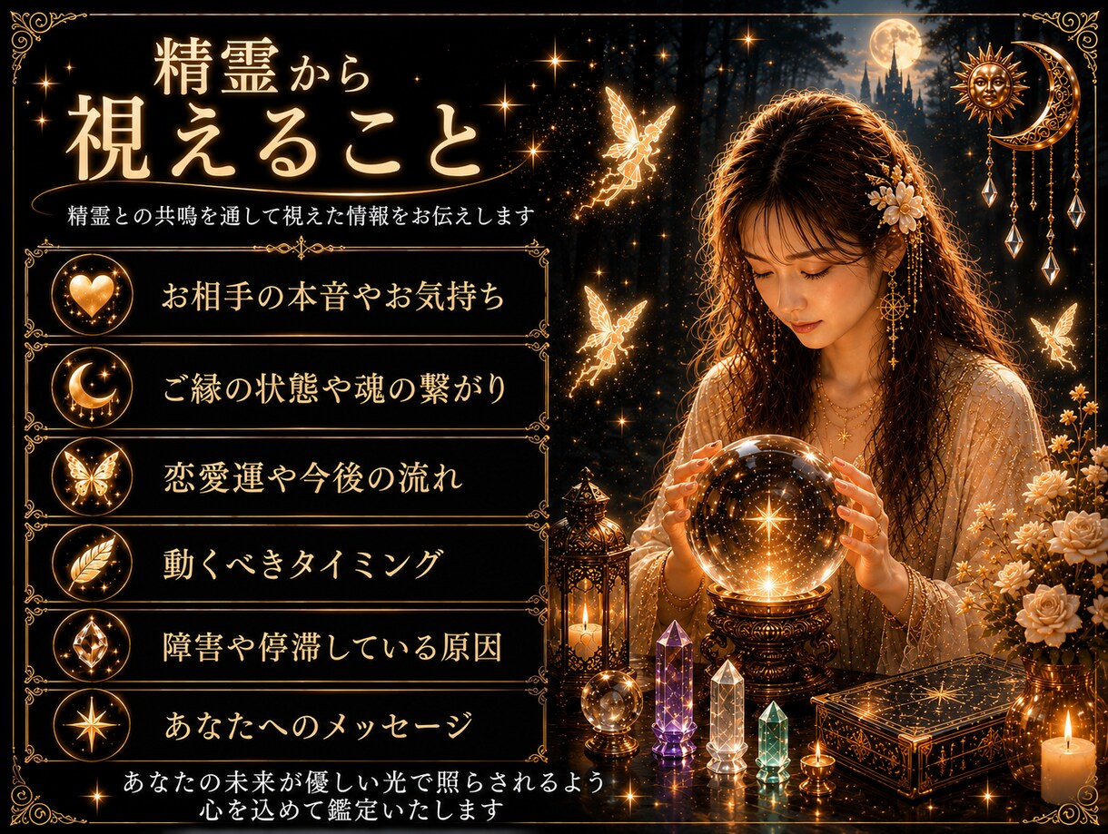 精霊との共鳴、心に残るあの人とのご縁を読み解きます 精霊白魔術で、忘れられないあの人とのご縁と復縁を読み解きます イメージ5