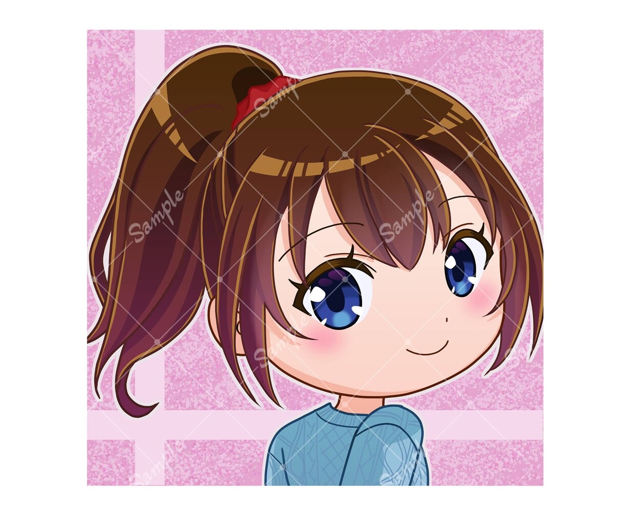 ミニキャラ・デフォルメキャライラスト描きます SNSアイコンなどに使えるアニメ風デフォルメキャラクターです イメージ5