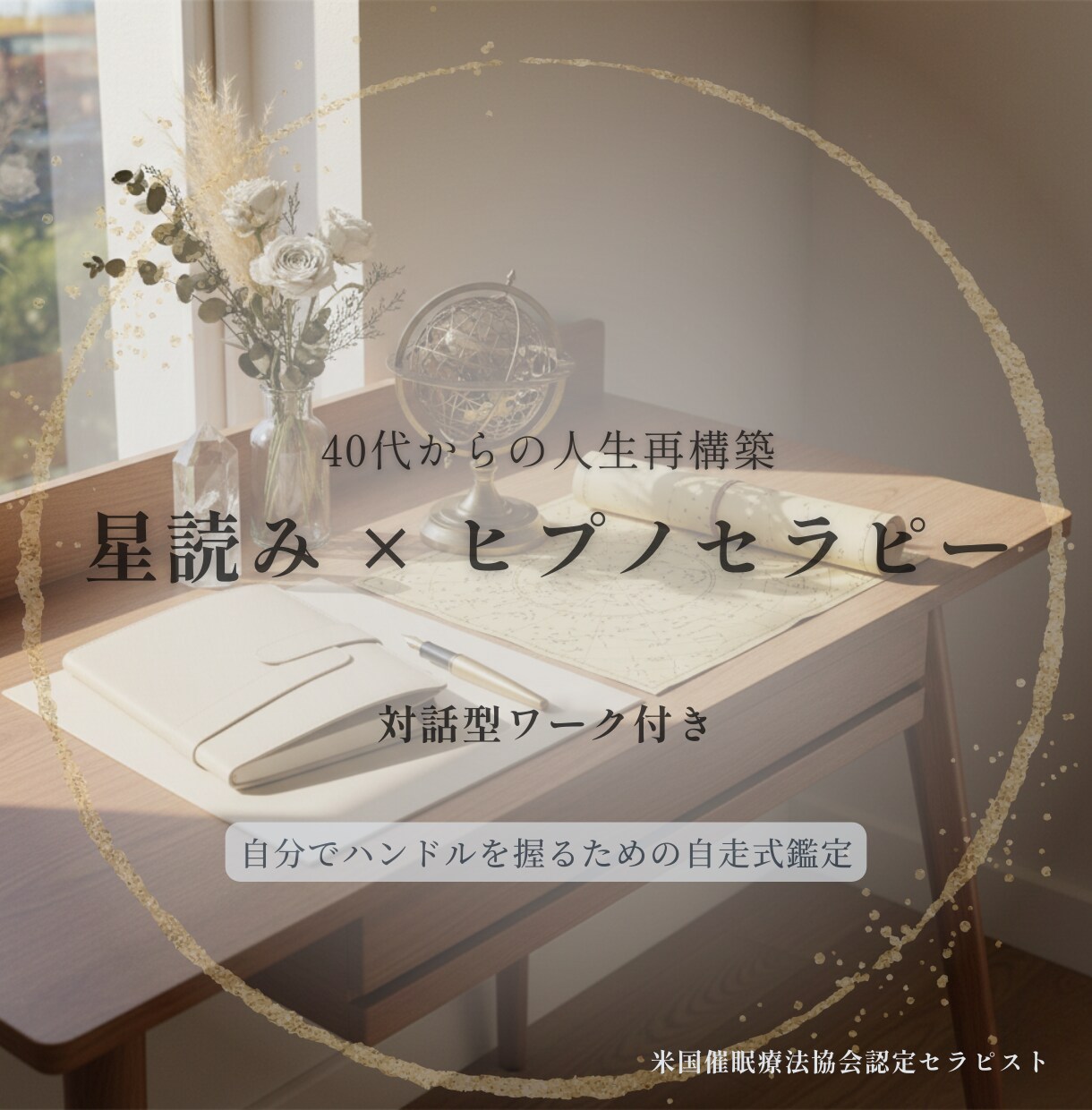 40代からの再構築｜星読み×ヒプノで心を整えます 自分の人生のハンドルを握る。自走式鑑定で本質を呼び覚まします イメージ1