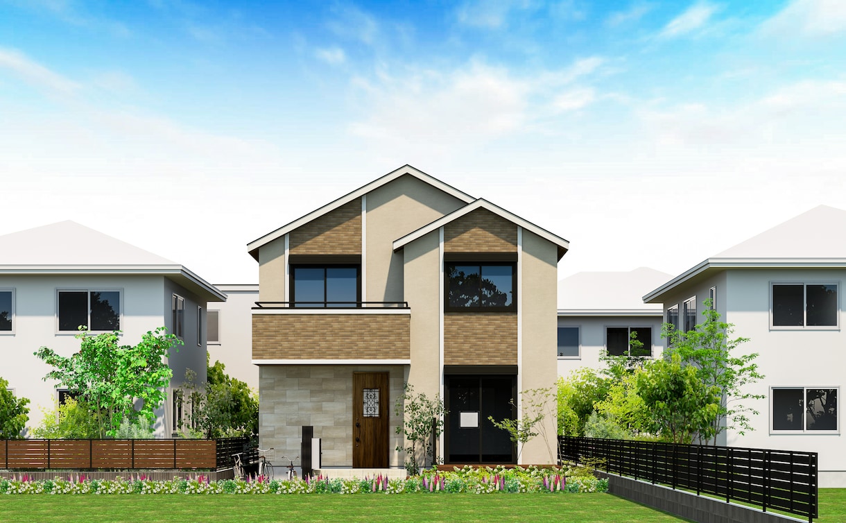戸建住宅の外観・外構CGパース制作ます 外構施工店・戸建工務店様向け　販売促進・お客様提案用に イメージ7
