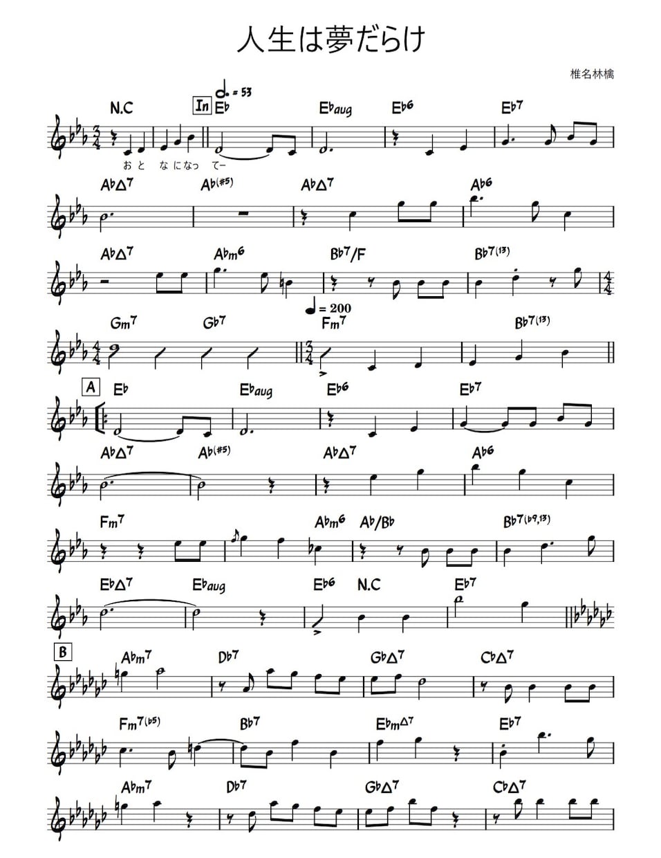 音源からやさしく楽譜をお作りします コード譜・リードシート・ピアノ譜もご相談できます。 イメージ7