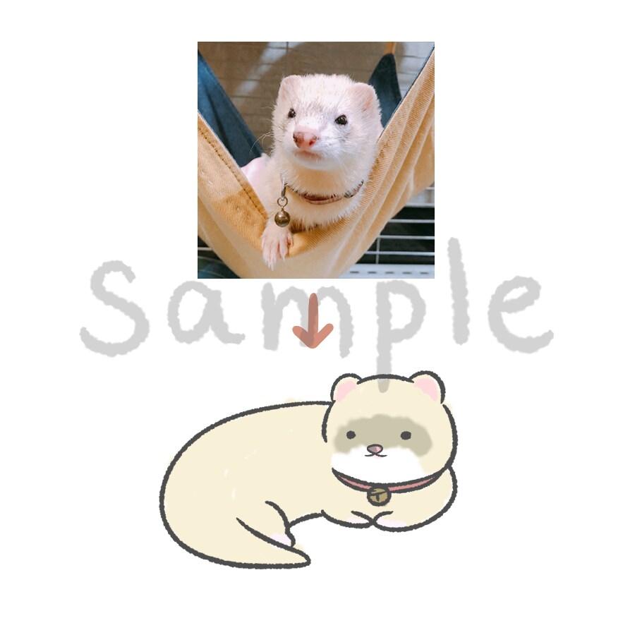 ゆる〜い動物のイラストを描きます 写真からのデフォルメイラスト化も可能です！ イメージ3