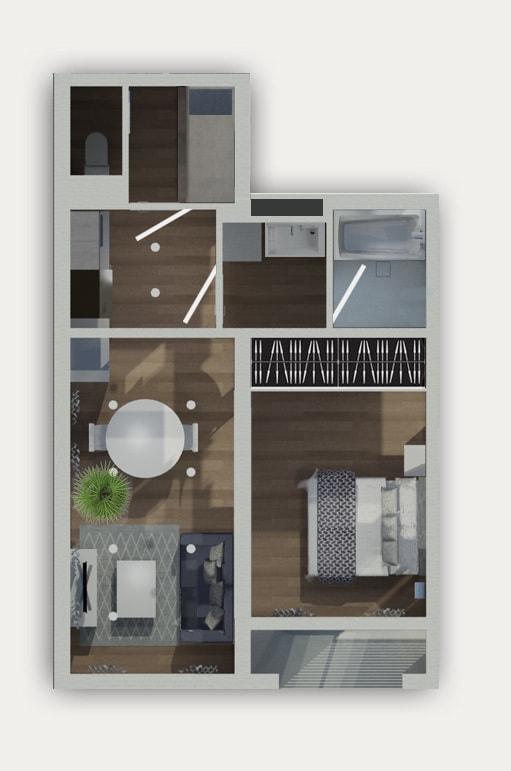 住宅・店舗・ホテルなどの内観パース作成します 海外でも実績のある建築士が夢を形にするお手伝いをいたします。 イメージ3