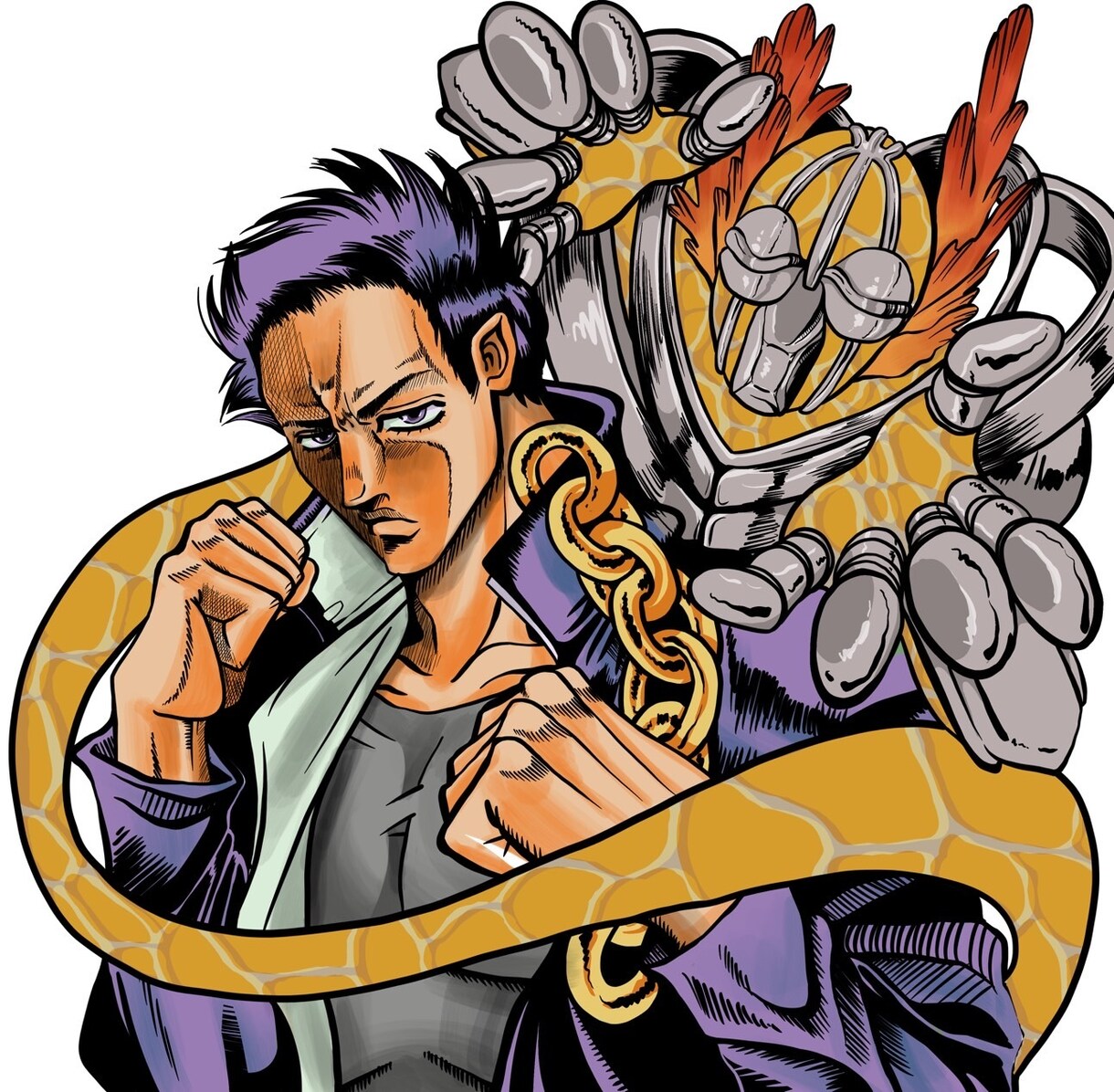 ジョジョ好き必見！ジョジョ風似顔絵描きます ジョジョの雰囲気であなた様の似顔絵を描きます。 イメージ5