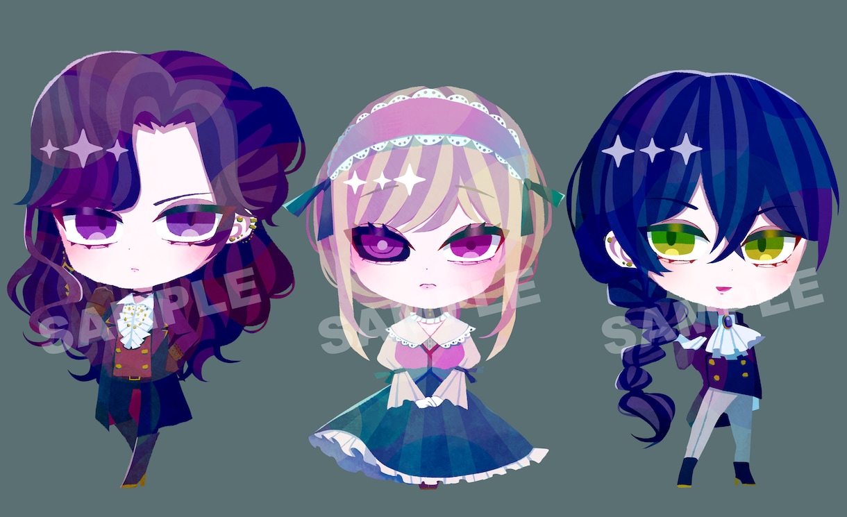 商用OK！絵本のようなミニキャラお描きします グッズ、配信、動画用、アイコンなどに！ イメージ7