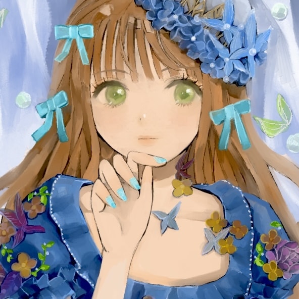 おまかせOK⭐︎お花の似合う人物イラスト描きます お花のご指定可能！テーマなどありましたらお伝え下さい♪ イメージ1