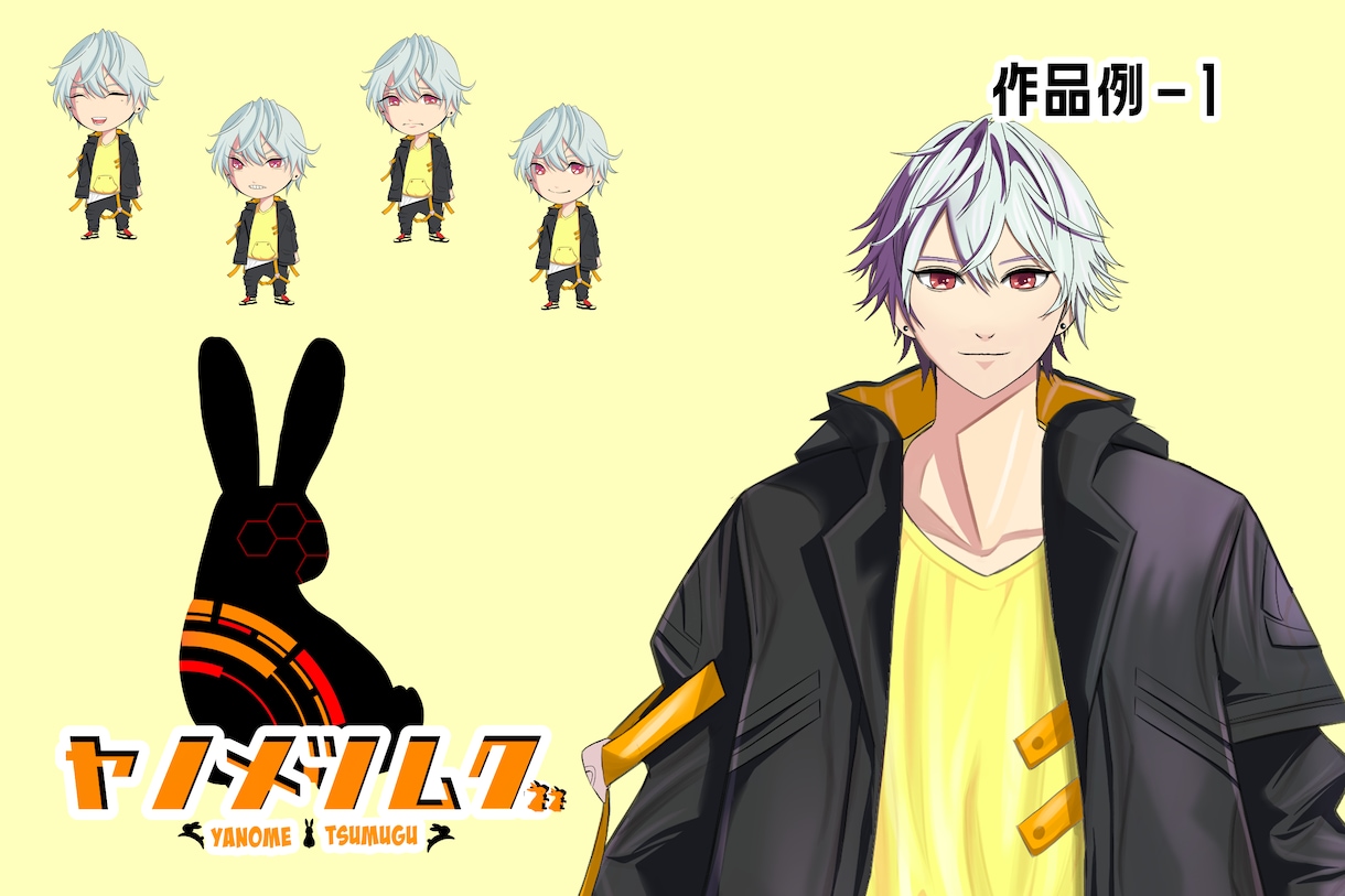 Vtuber用パーツ分けイラスト作成致します 格安にてモデリング使用可能なイラスト作成を行います イメージ7