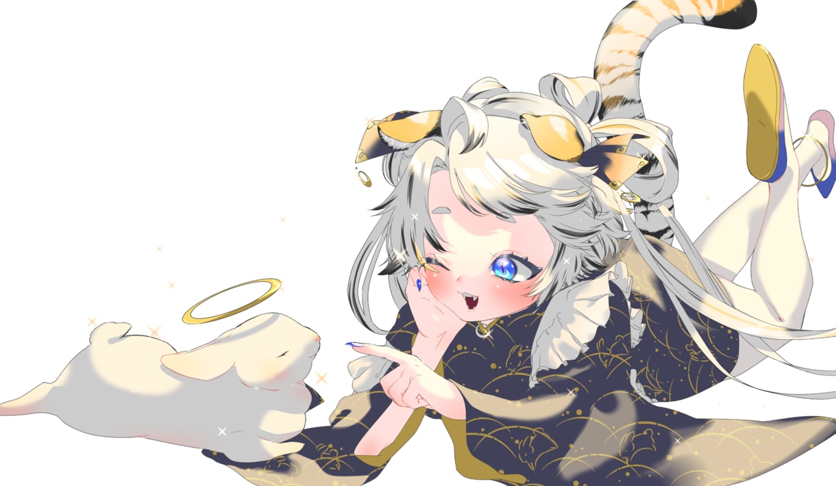 キラキラな1枚！【1枚絵】を描きます キラキラな塗りが特徴的！活動者様や準備中の方向けイラスト！ イメージ3
