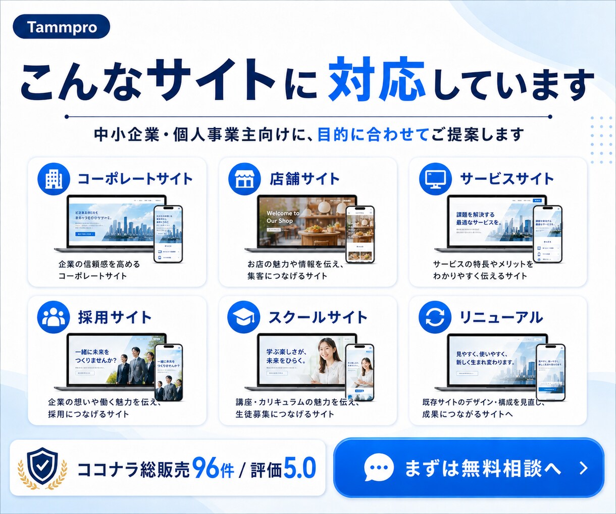 文章・構成から丸ごとHP制作します 中小企業・個人事業主向け 企画・文章整理から公開も丸ごと対応 イメージ6