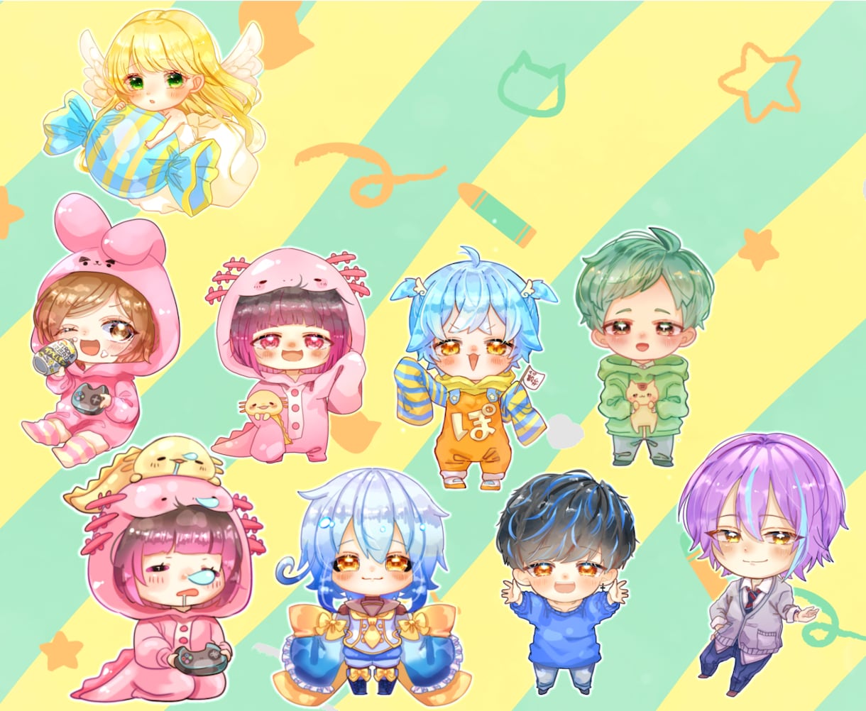 可愛いデフォルメキャラ描きます アイコンや配信に使えるデフォルメキャラはいかがですか？ イメージ7