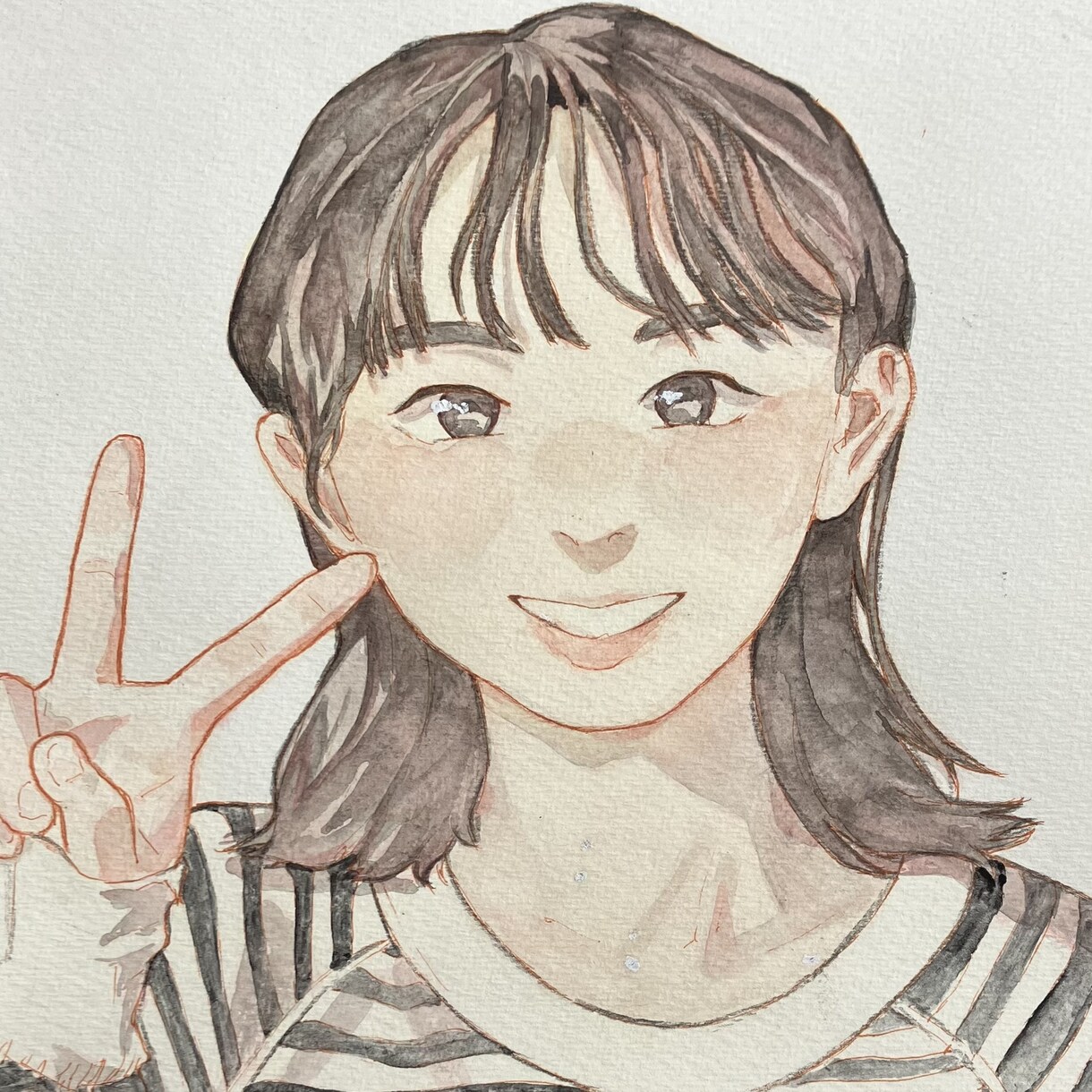 アナログで似顔絵イラストを描きます 観賞用、アイコン用、プレゼント用などにおススメです。 イメージ2