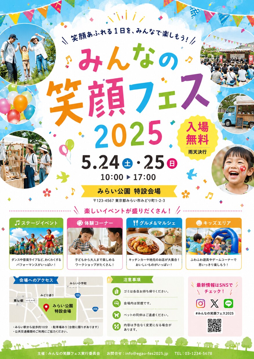 色々なチラシなどを作れます 見る人の心をつかみ、想いを届ける魅力的なデザインを。 イメージ3