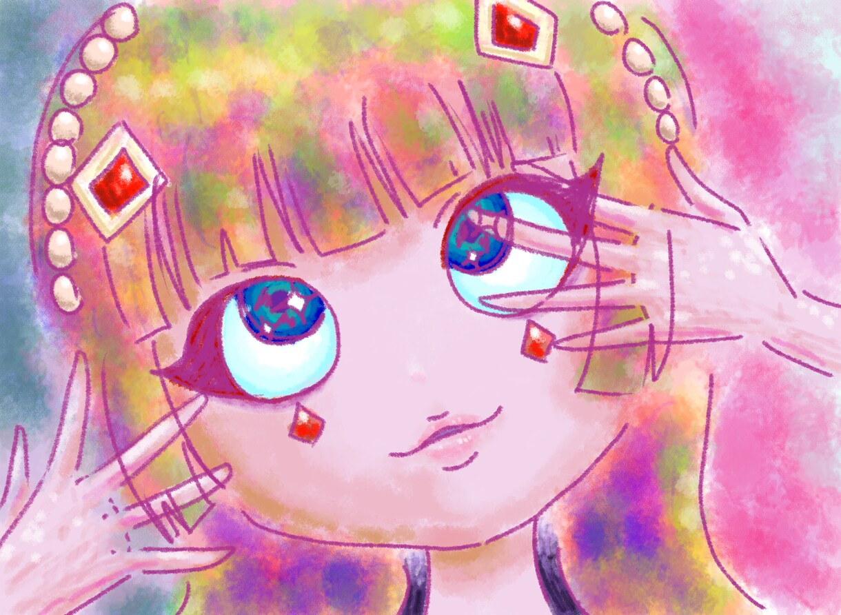 修正可　SNS向け人物アイコン描きます カラフルでかわいいあなただけのアイコンﾃﾞｽ イメージ1