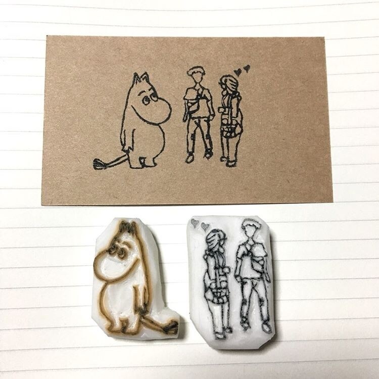 消しゴムはんこ作ります お名前はんこ、ロゴ、キャラクターご希望にお応えします。 イメージ7