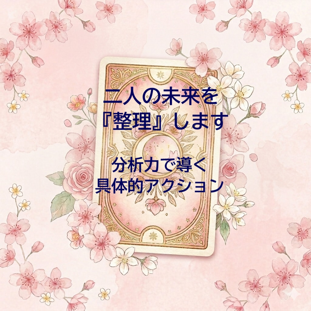 千文字で視る二人の未来。タロット鑑定書を綴ります 情報整理のプロが綴る濃密な回答。二人の未来を論理的に分析。 イメージ1