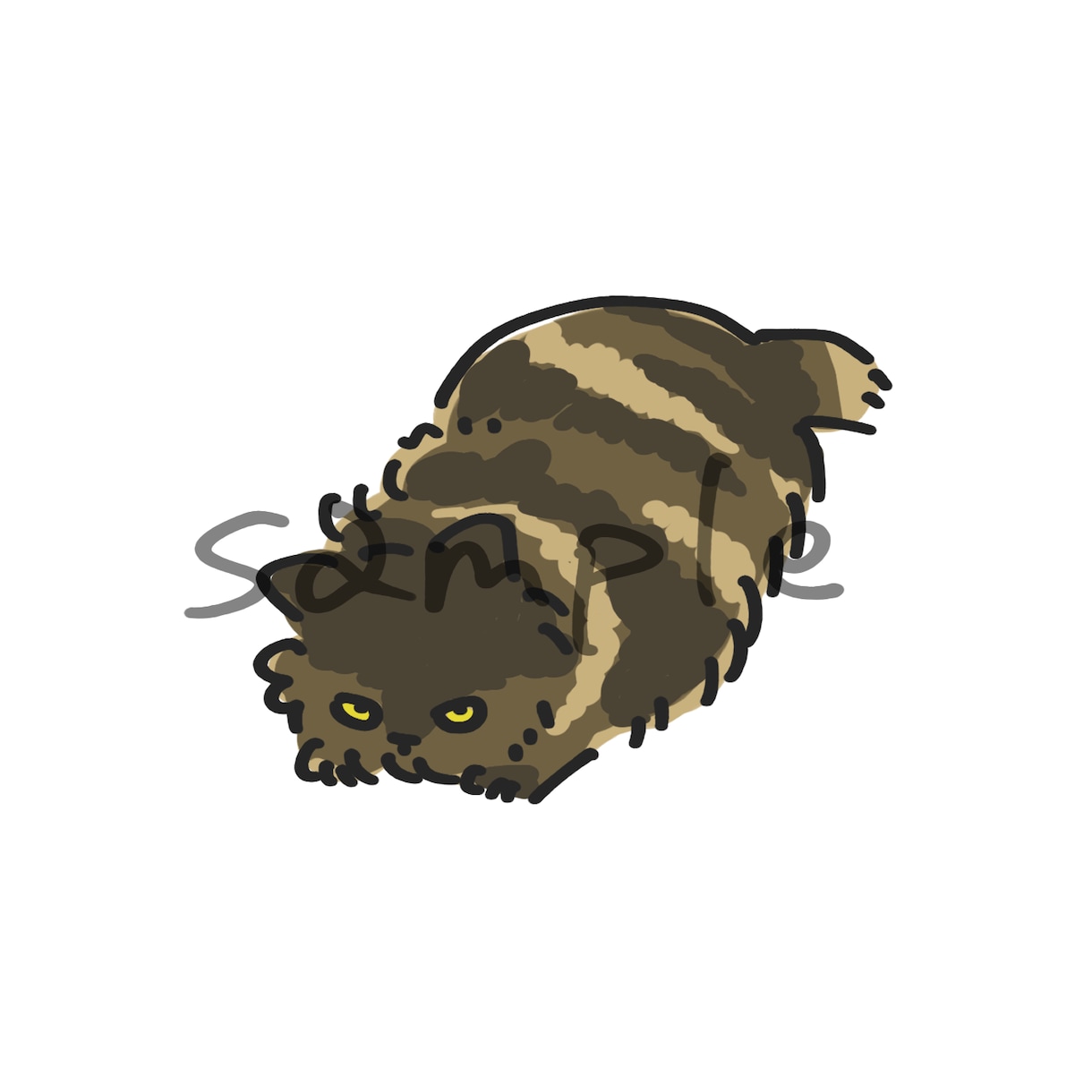 猫限定！ゆるかわ動物イラスト描きます 猫のゆるかわ動物イラスト描きます。ペットの記念や似顔絵に！ イメージ5