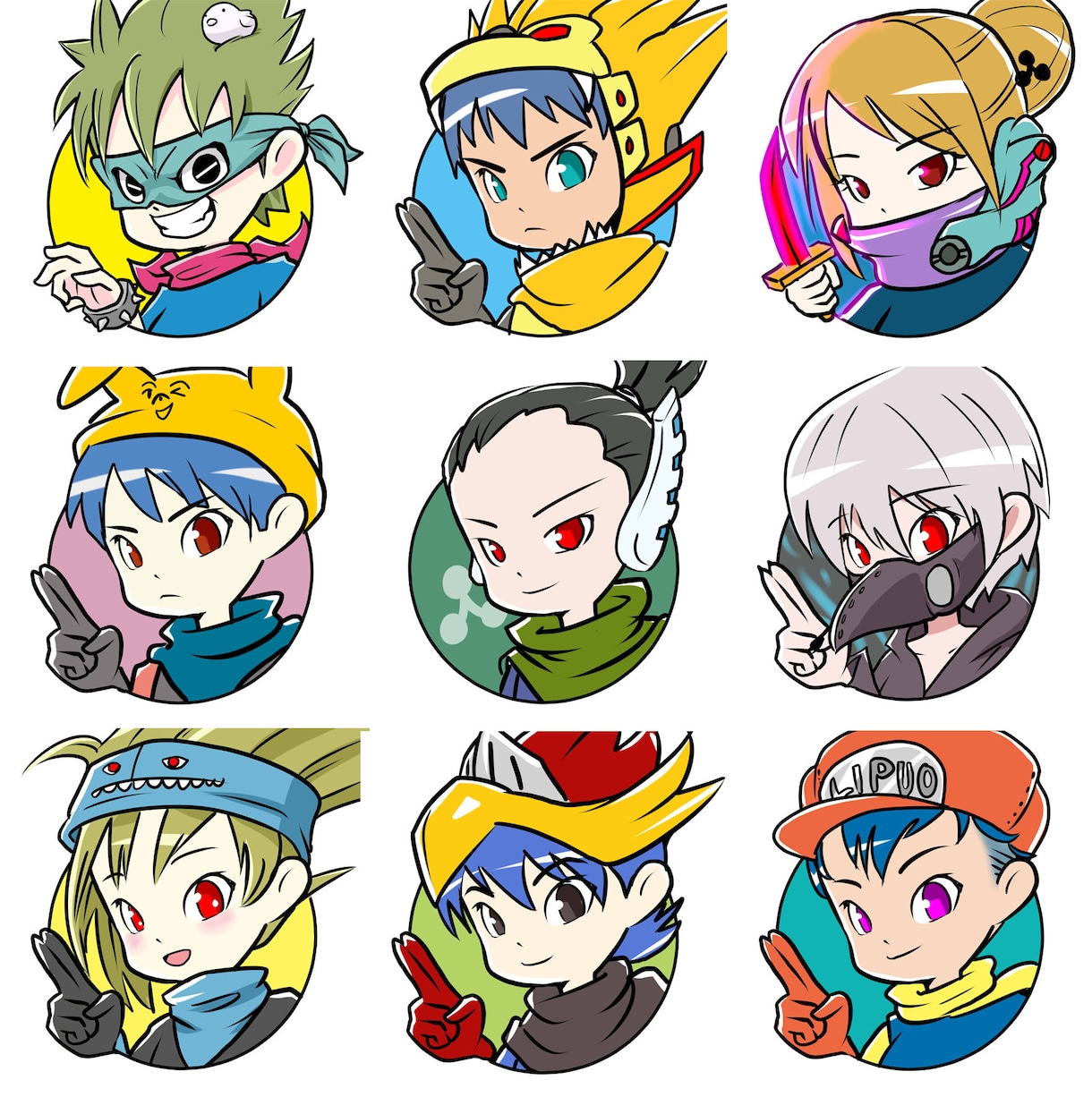 まる枠からちょっぴり飛び出す可愛いアイコン描きます ＳＮＳで注目される！最強オリジナルアイコン！ イメージ2