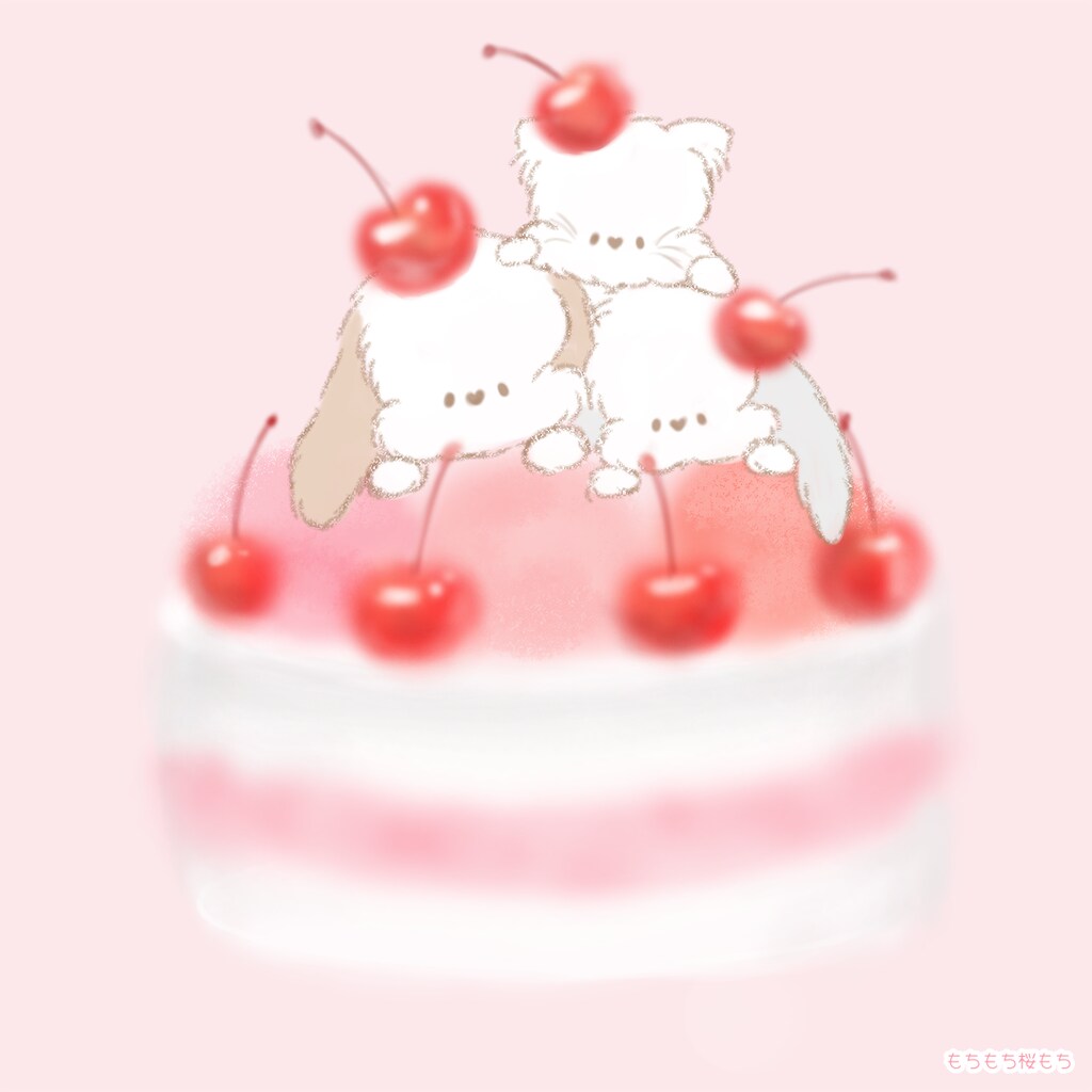 ほんわか癒される動物＋スイーツイラスト描きます 可愛いペットや手作りスイーツなどをほんわかイラストに♪ イメージ3