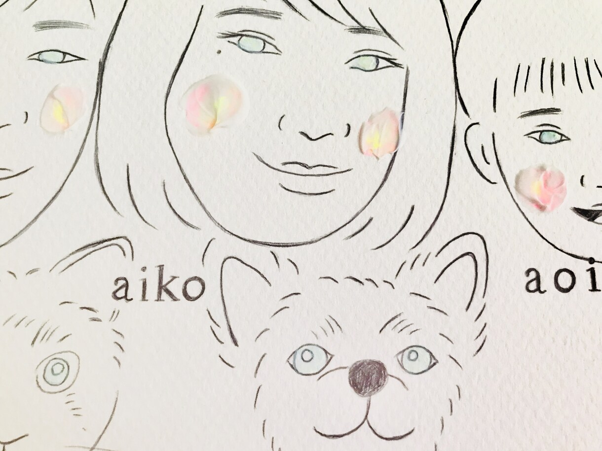 インテリアに馴染む♡似顔絵アートパネル作ります 記念に、家族の絆に、思い出に、新居に、さまざまなシーンに♡ イメージ4