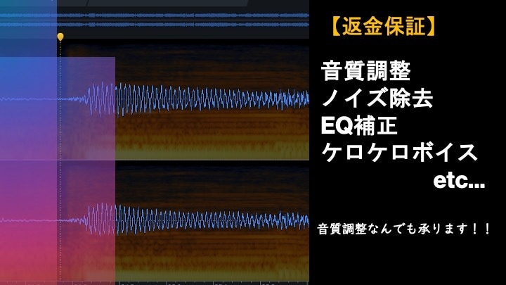 声やナレーションの音声を調整します 【返金可能！】あなたの声、聞きやすくしませんか？ イメージ1