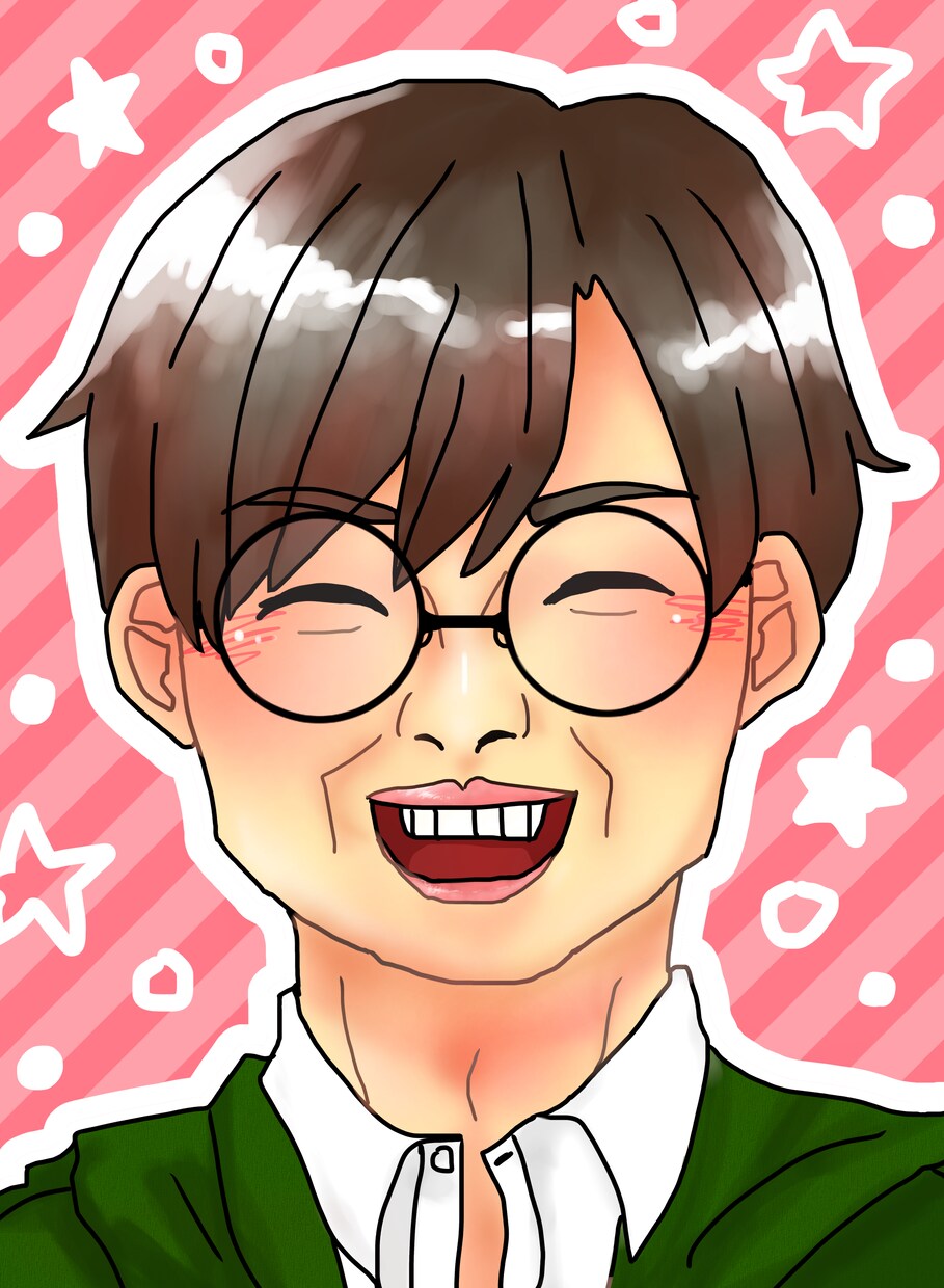 ポップでキャッチーな似顔絵描きます SNSのアイコンにも贈り物にも使いやすい気軽な似顔絵です イメージ4