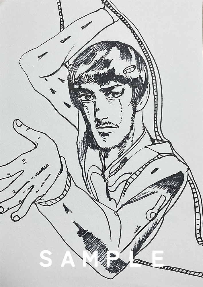 ジョジョ風の似顔絵 作成致します SNSのアイコンやプレゼントなどに♪ イメージ2