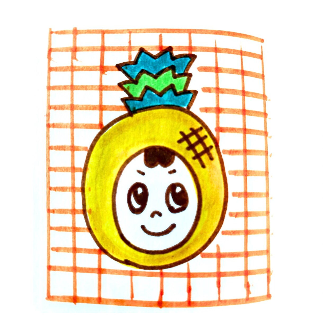 子どもと果物の似顔絵アイコン 描きます 元保育士の2児ママ似顔絵師がやさしい雰囲気の手書きで描きます イメージ7