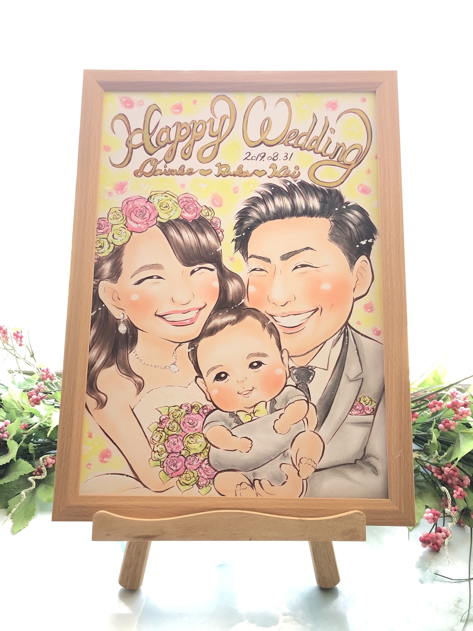 B4★ウェルカムボードもオプションで承ります ★結婚式ウェルカムボード・サンクスボードなど人生の特別な１枚 イメージ1