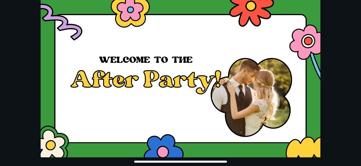 結婚式二次会等｜ポップで可愛いスライド作成します 友だち想いなあなたに代わって、二次会を彩るスライド作ります イメージ1