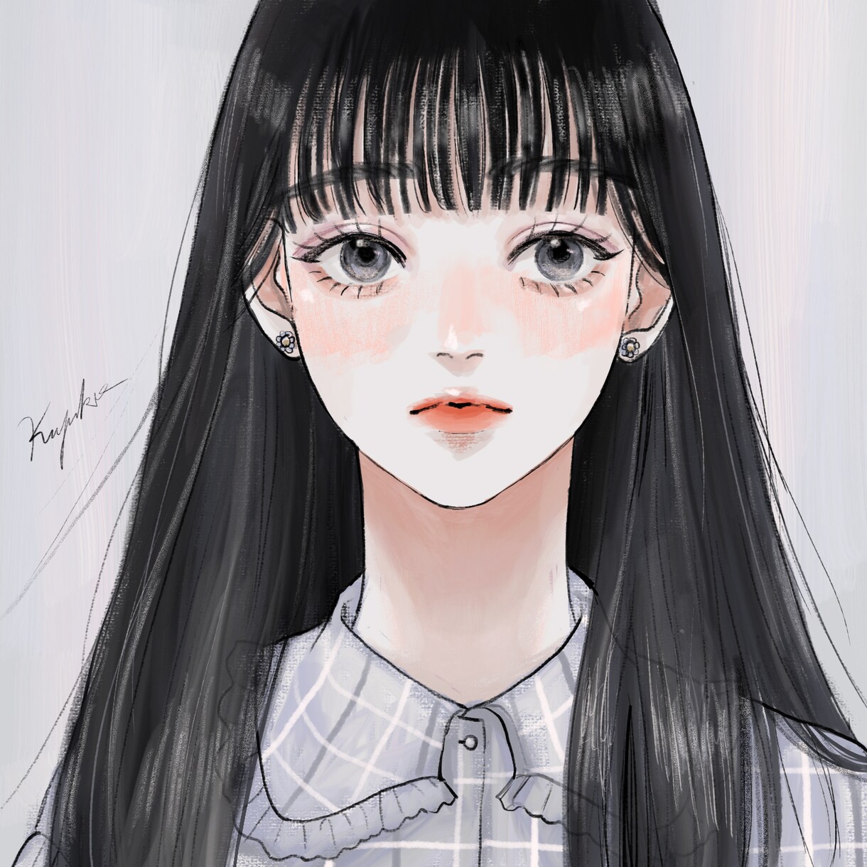 SNSでパッと目を惹くアイコンお描きします 透明感がある生き生きとした人物イラストをお届けします♡ イメージ1