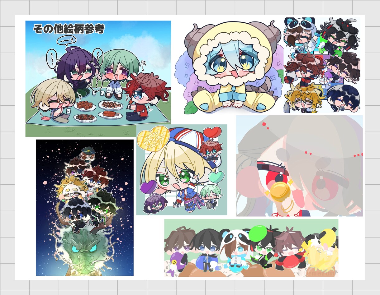 選べる絵柄！SDイラスト描きます 3種の塗り方から好きなSDイラストを！ イメージ7