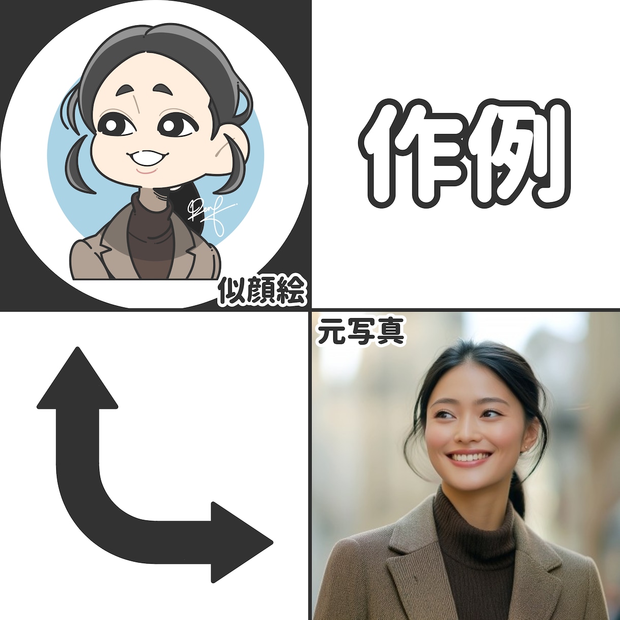ポップなデフォルメ似顔絵イラスト描きます その他、ペットとの２ショットイラストも！ イメージ6