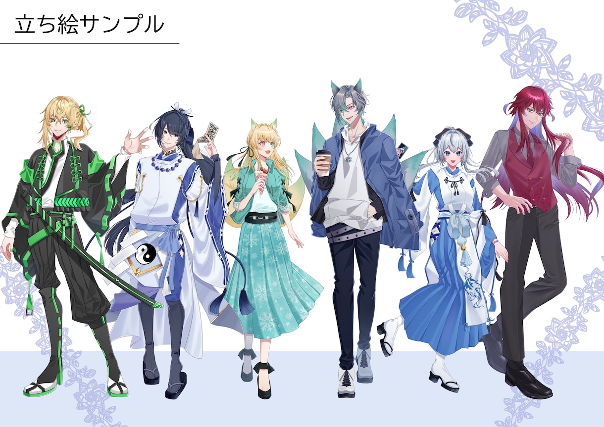 魅力的なアイコン、立ち絵、イラスト等お描きします ご依頼初心者の方でもお気軽にご相談下さい！ イメージ2