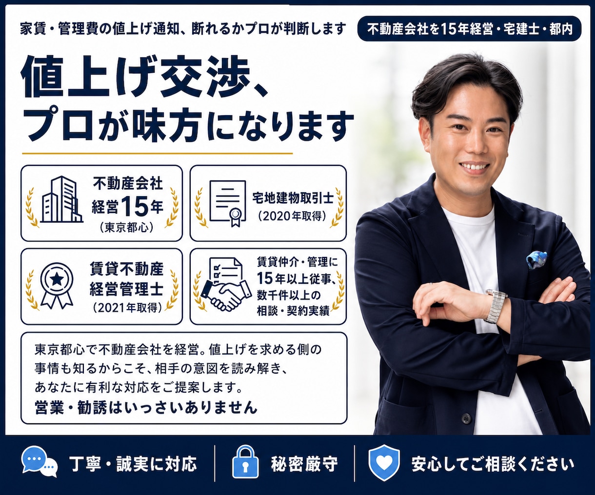 家賃・管理費の値上げ通知、断れるかプロが判断します 業界歴15年｜ネットの一般論ではなく"現場の実務"でお答え イメージ5