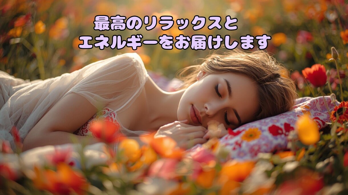 人間関係や仕事で疲れ切った女性へ〜心身を整えます 毎日頑張っているあなたへ〜心地よいリラックスヒーリング イメージ1