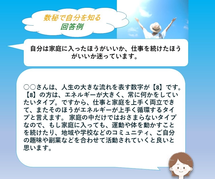 数秘占いで人生の流れやより良い方向性をお伝えします 育った環境による影響や方向性を知って、癒され自分を解放できる イメージ7
