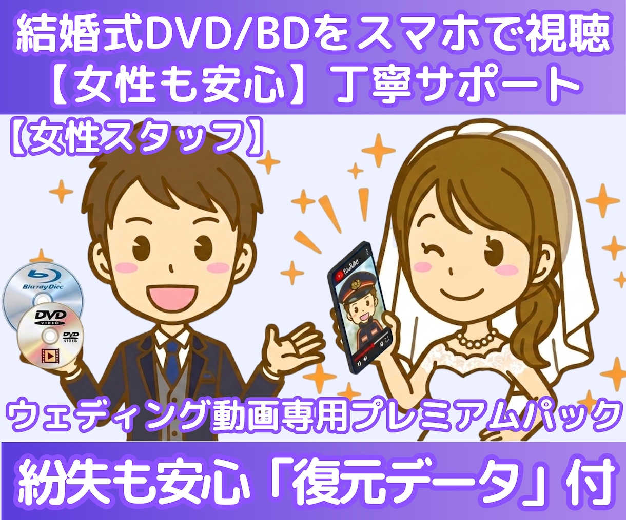 エンドロールをスマホ化！他店より綺麗!?にします BD/DVD→スマホ/当日納品！千円で最新AI画質コスパ最強 イメージ1