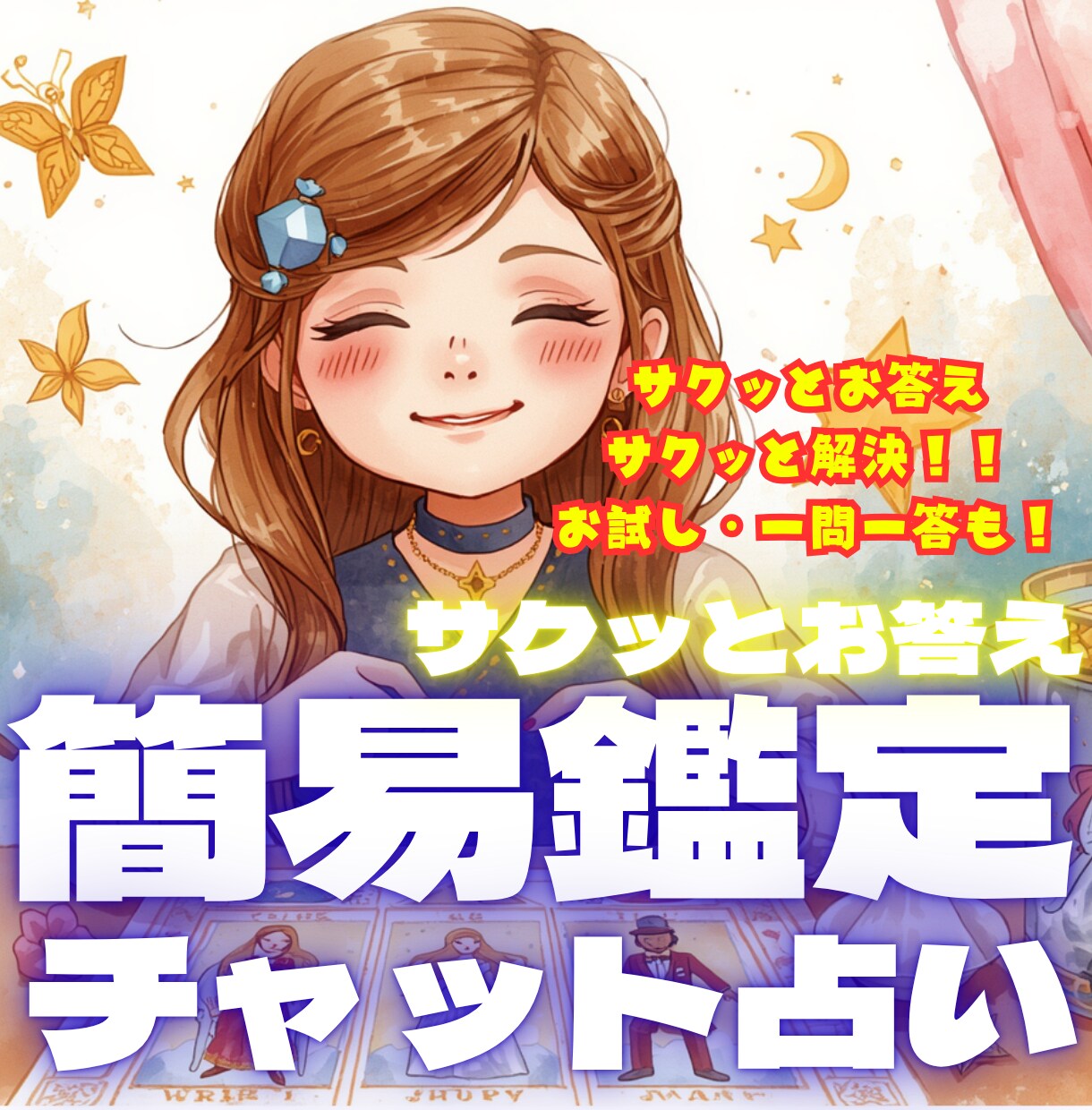 お気軽簡易鑑定❣️一問一答であなたの悩みに答えます チャット簡単占い❣️占い好きに向けたサービス❣️すぐにご返信 イメージ1