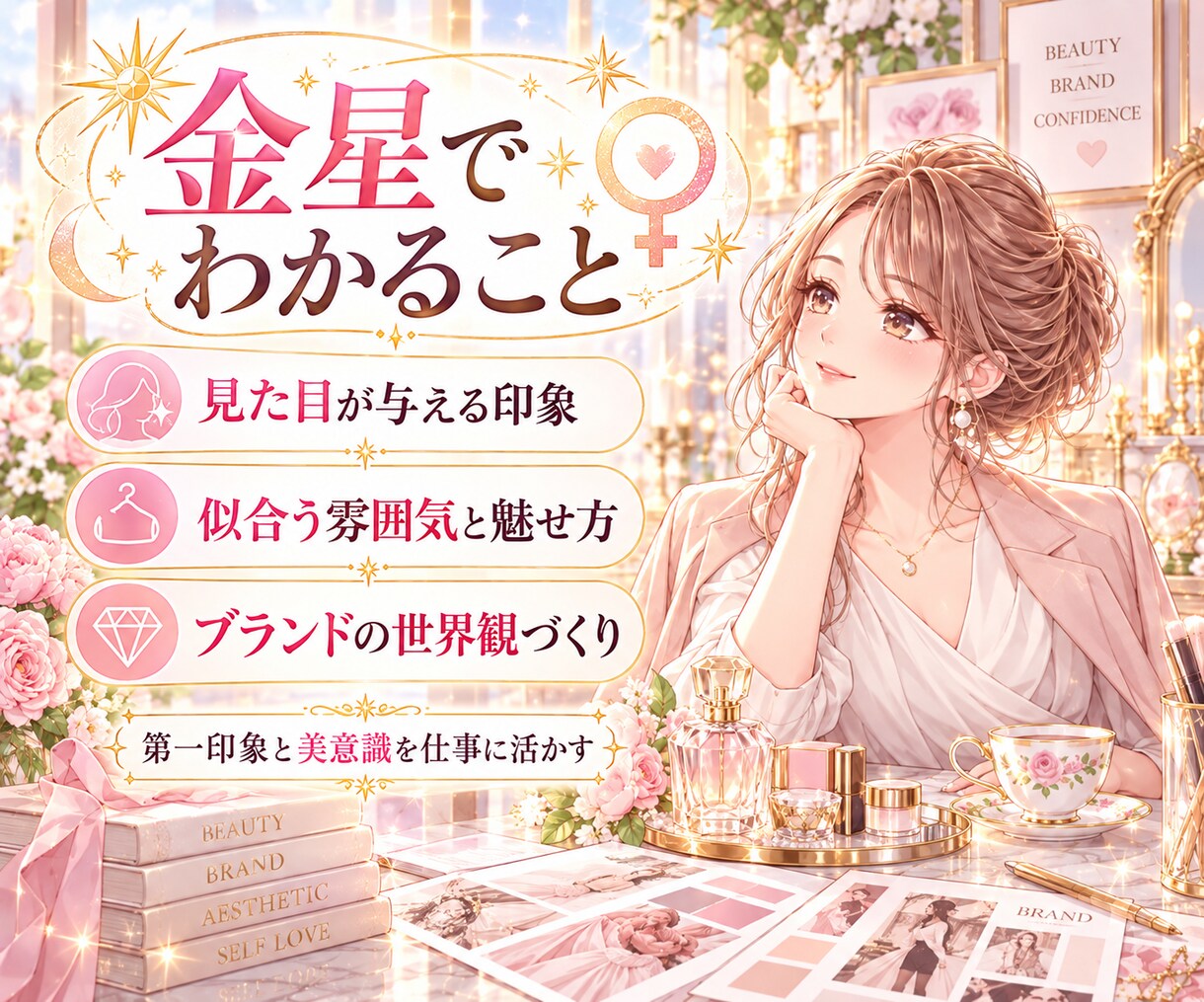 仕事で輝く見た目と強みを星から鑑定します 太陽・MC・金星からあなたの魅せ方と仕事の強みを読み解く イメージ6