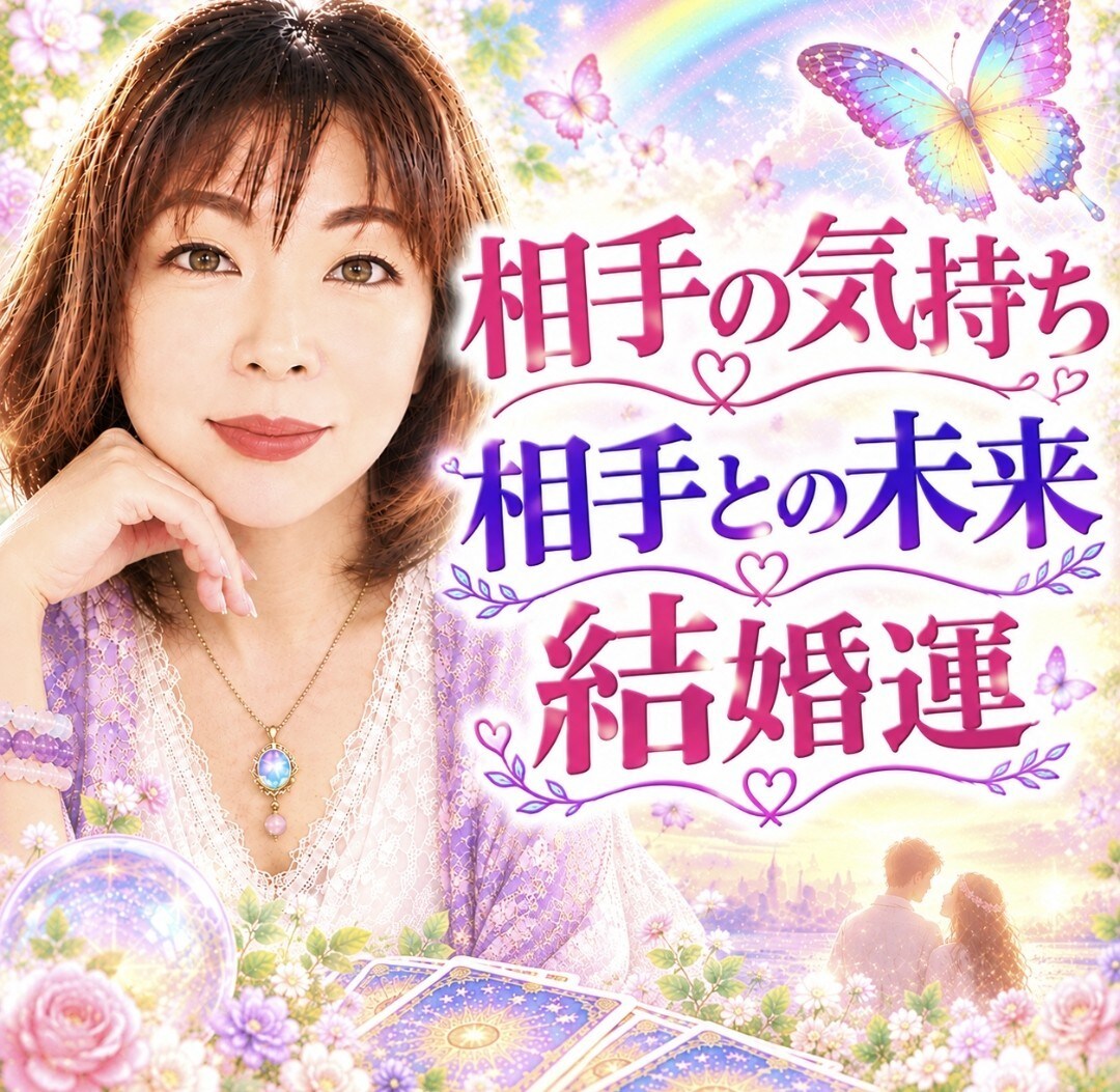 相手の気持ち、相手との未来、結婚運を占います あの人と結婚できる？　あの人の気持ちと二人の未来を占います イメージ1