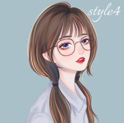 ５種テイスト　ふんわり似顔絵を描きます 可愛い似顔絵　ミニキャラ　こてきゃ　SNSアイコン イメージ4