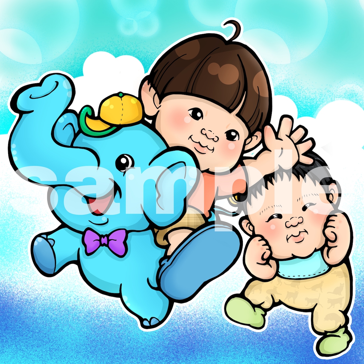 プレゼント用【大きいサイズ】可愛い似顔絵描きます 大切な人へのプレゼントにオリジナルイラストはいかがですか？ イメージ9