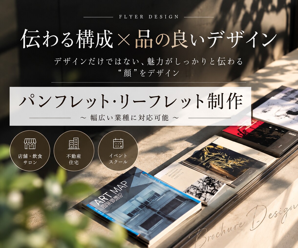 伝わるパンフレット・リーフレットを制作します 魅力を最大限伝えるパンフレットを丁寧にデザイン イメージ1