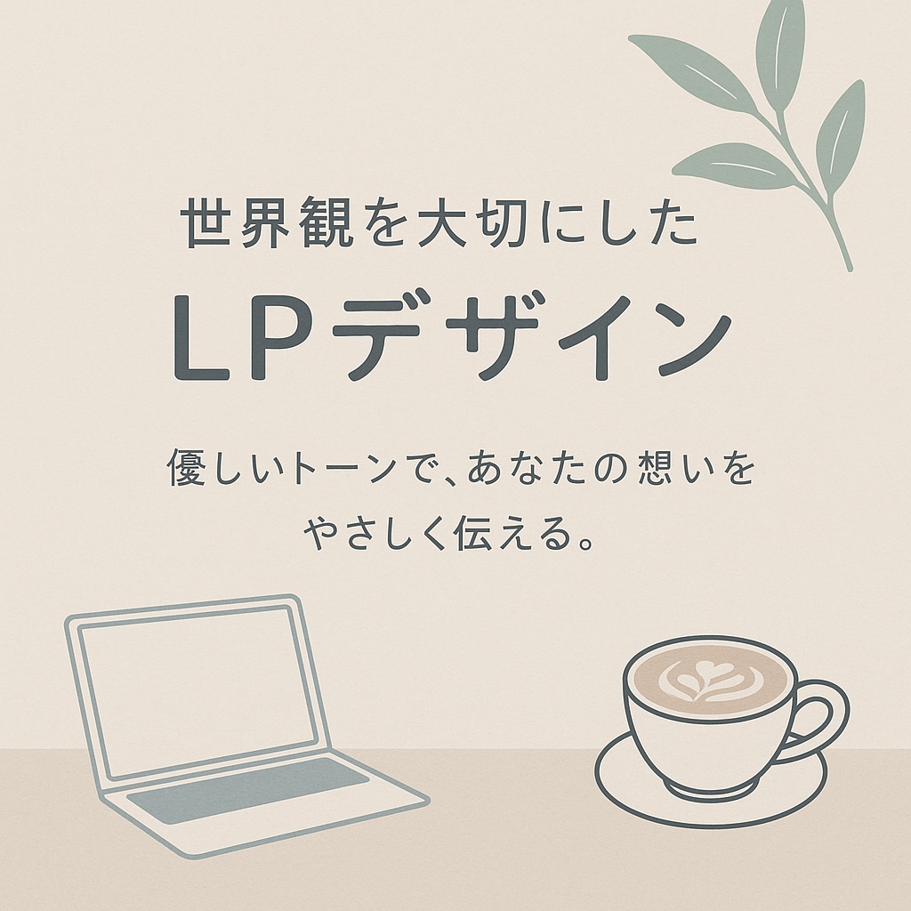 LPデザイン【Figma】世界観を形にします あなたの世界観が伝わるような、やさしいLPデザインの制作 イメージ1