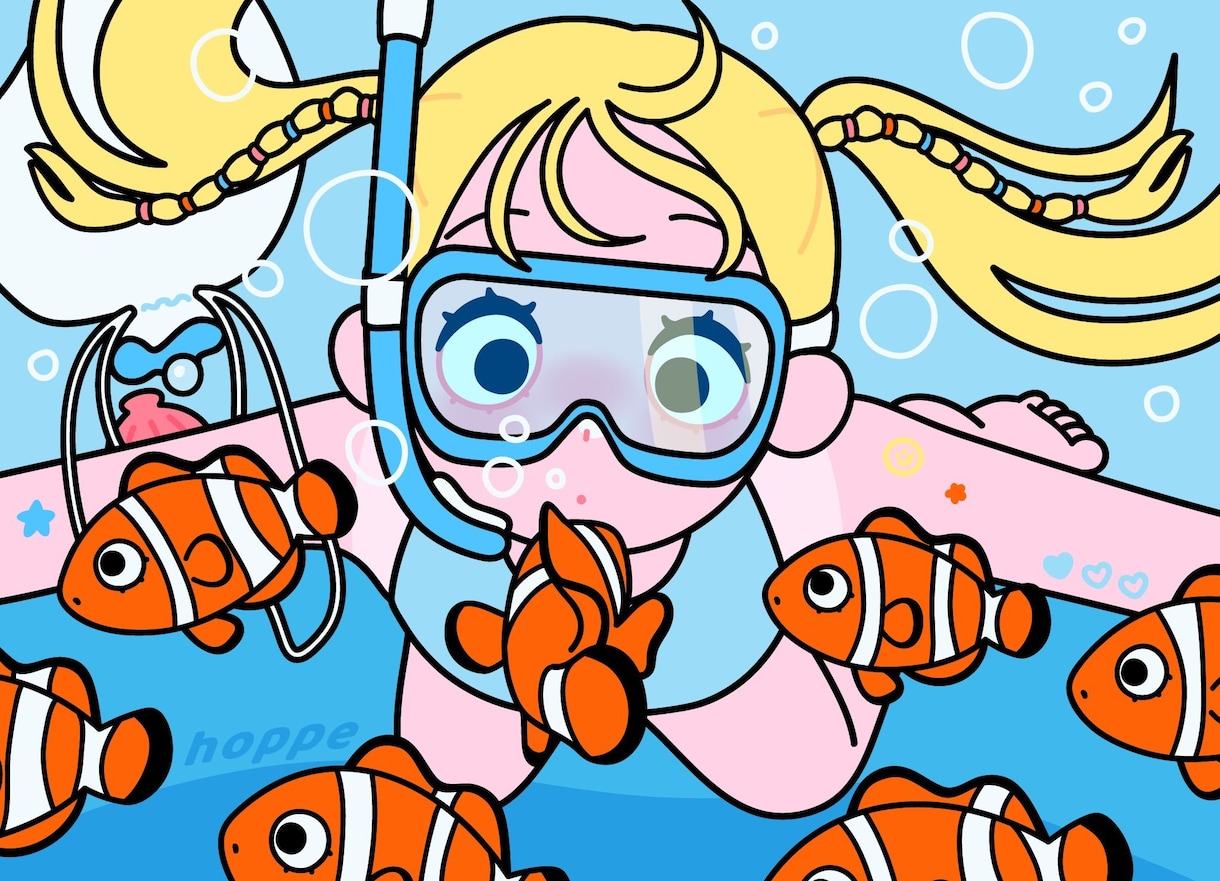 スピード納品！ポップで目を惹く人物×動物描きます 挿絵・動画・グッズなど鮮やかな配色で個性を出したい方へ イメージ4