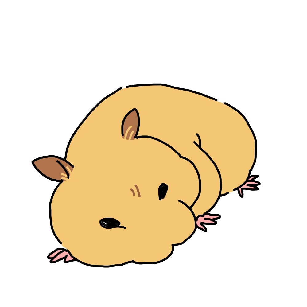 ハムスターのイラスト【3枚】作成します ハムスター特化！ハムちゃんの何気ない表情イラスト作成します イメージ1
